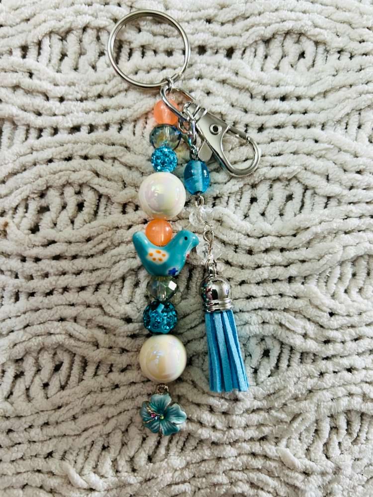 Blue Bird Keychain