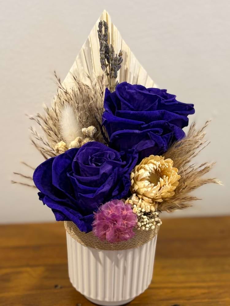Purple Preserved Roses