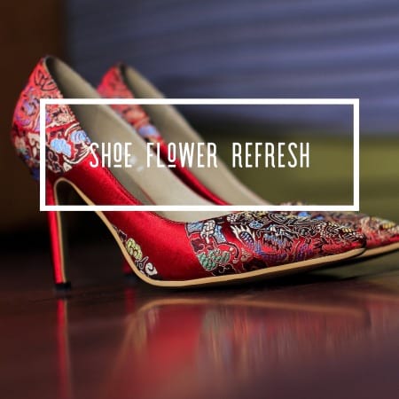 SHOE REFRESH - Fresh flowers replaced in your stiletto 