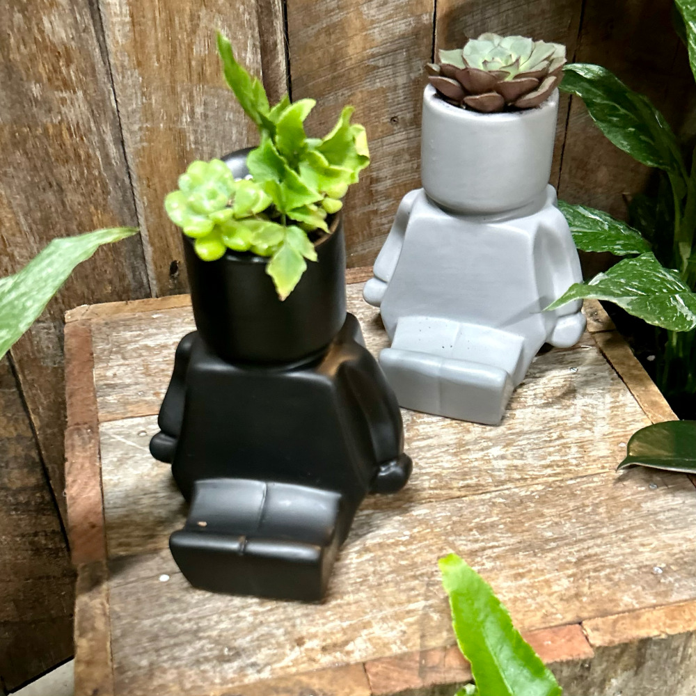 Seated Succulent Planter
