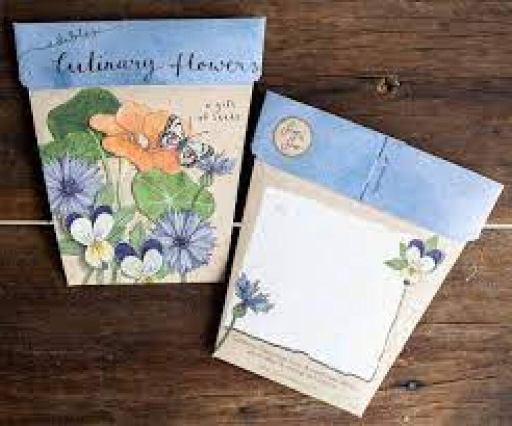 Gifts of Seeds - Edible Culinary Flower Seeds & Message Card