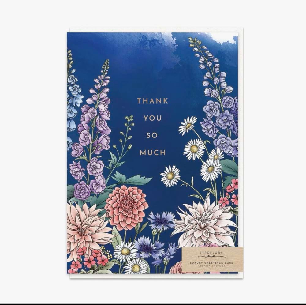 Garden Thank You So Much Card