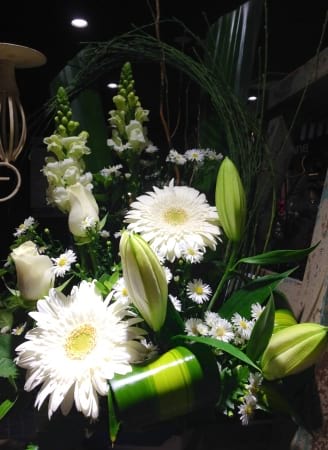 White flower arrangement