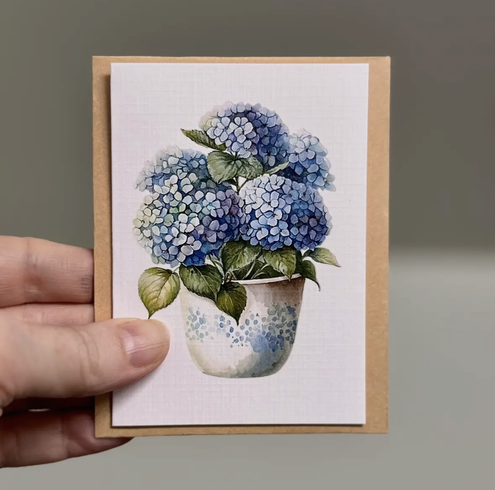 Hydrangea- Mini Card 