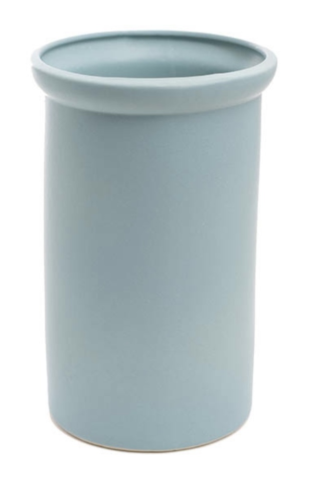 Blue ceramic vase