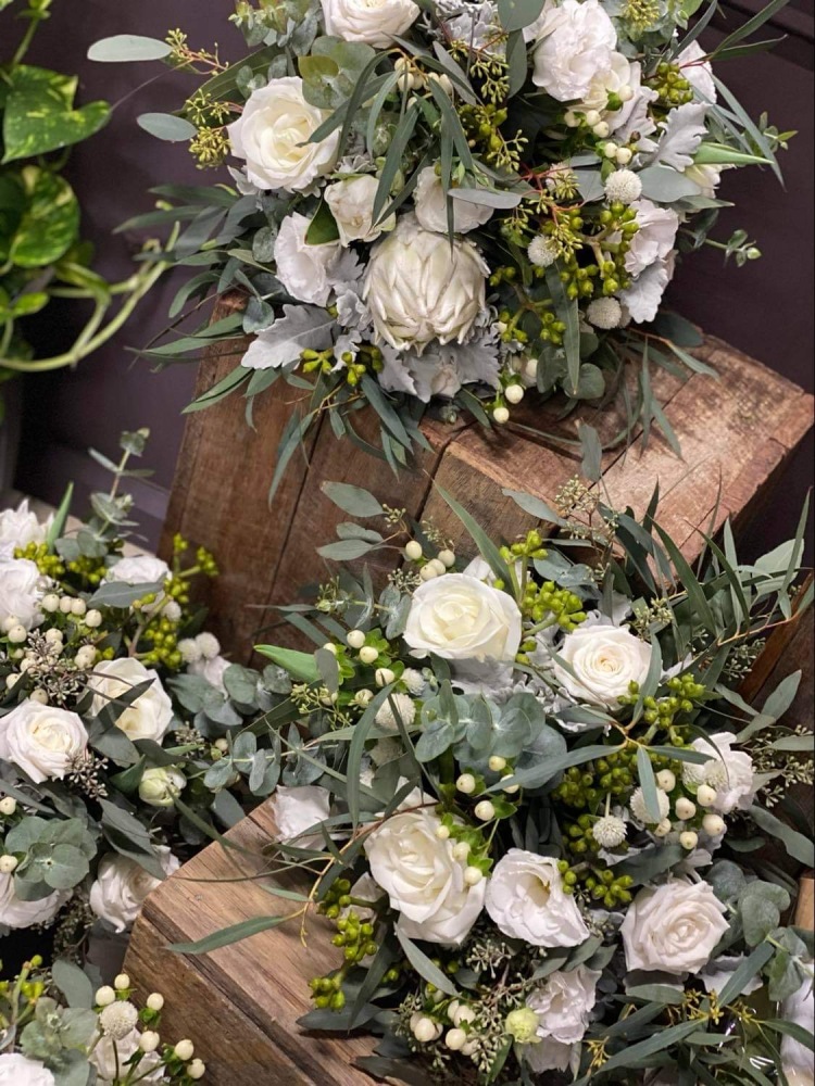Native White Wedding Bouquets