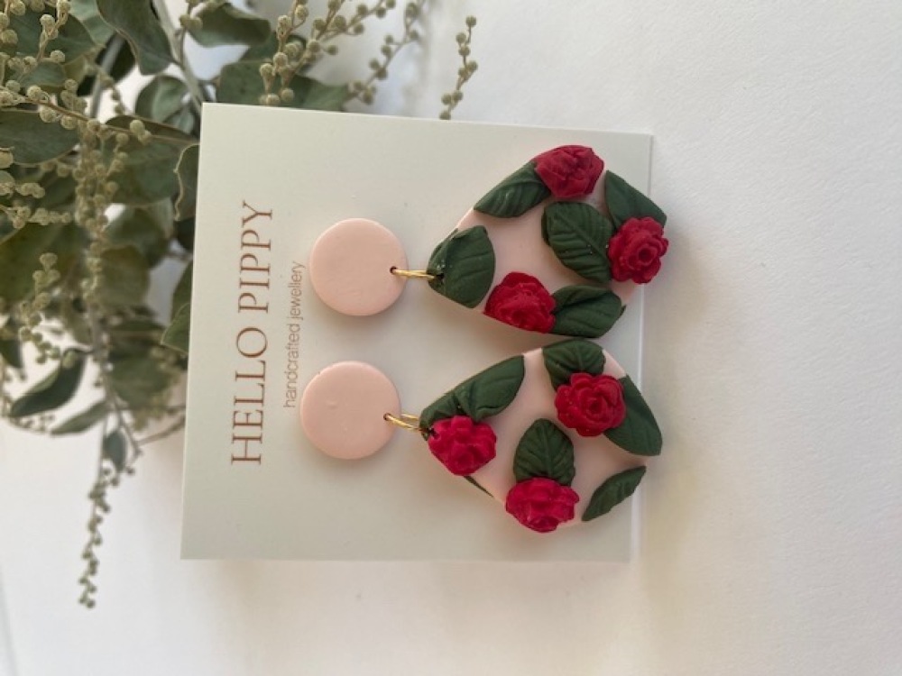 Rosebud Handcrafted Earrings  
