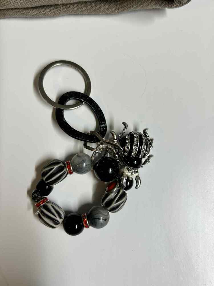Black Shimmer Keychain