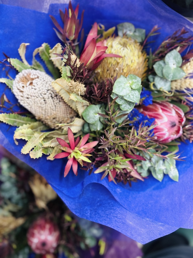 Native Posy Wrapped in beautiful paper 