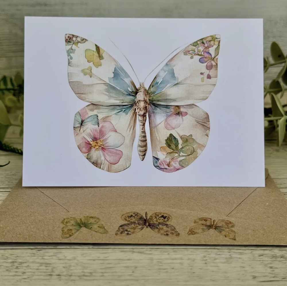 Vintage Butterfly - Mini Card