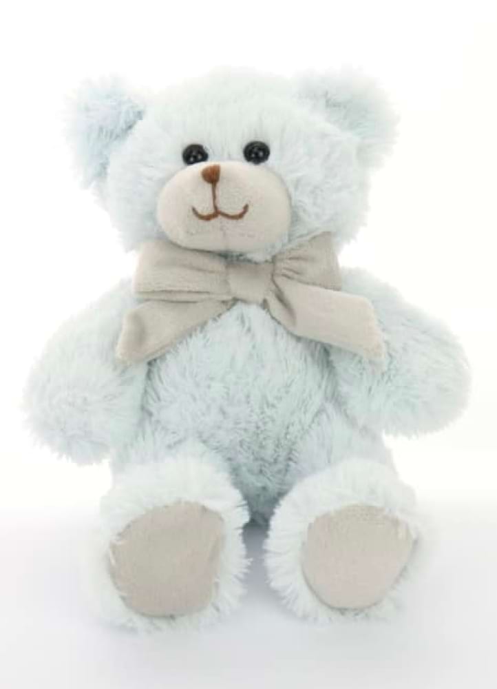 Blue Bow Teddy Bear