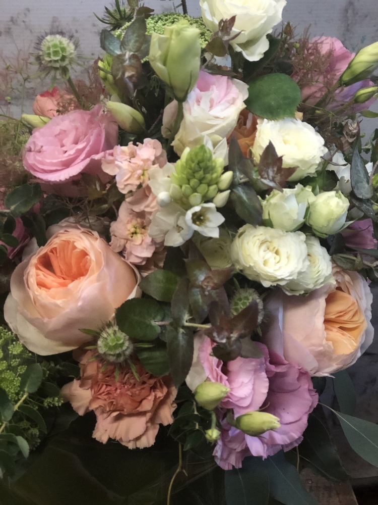 Peach Splash Wedding Bouquet