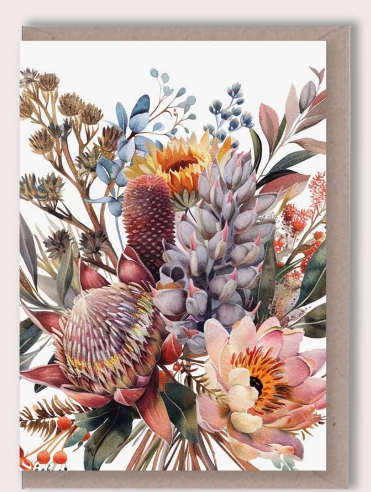 Australian Florals Card