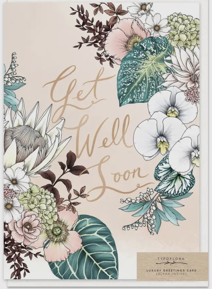 King Protea Get Well Card 