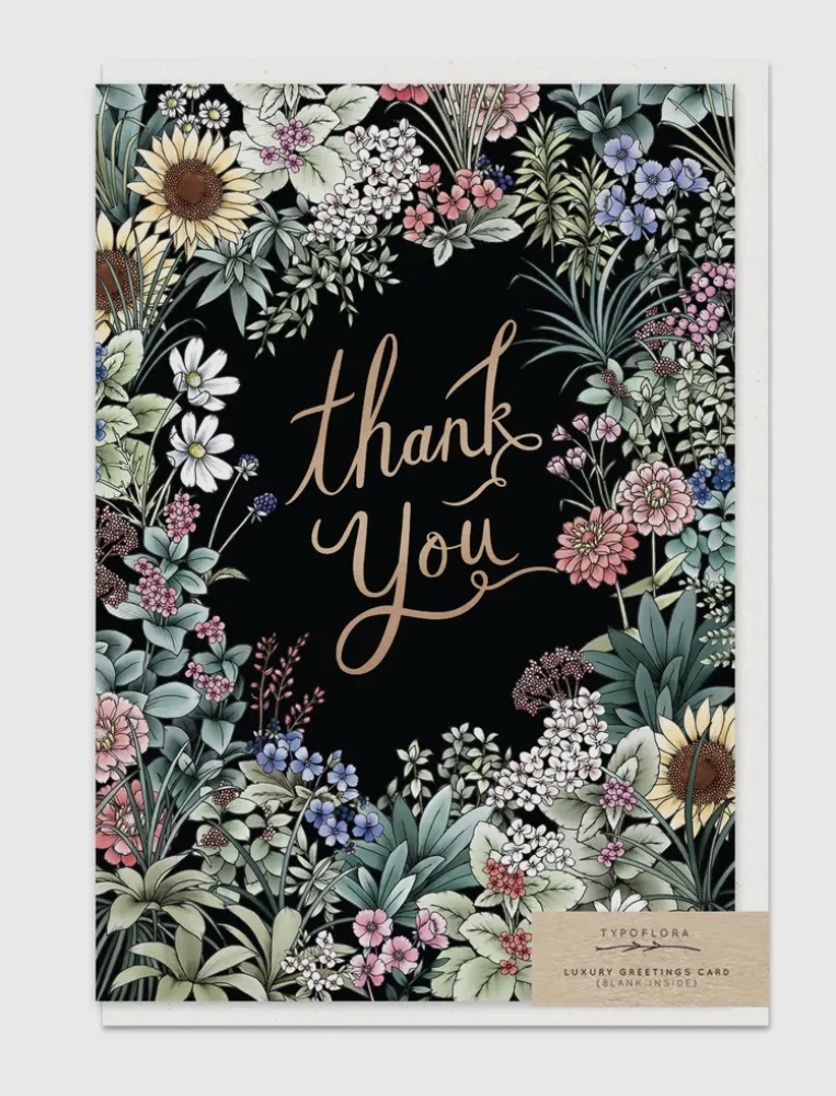 Flower Field Thank You Card