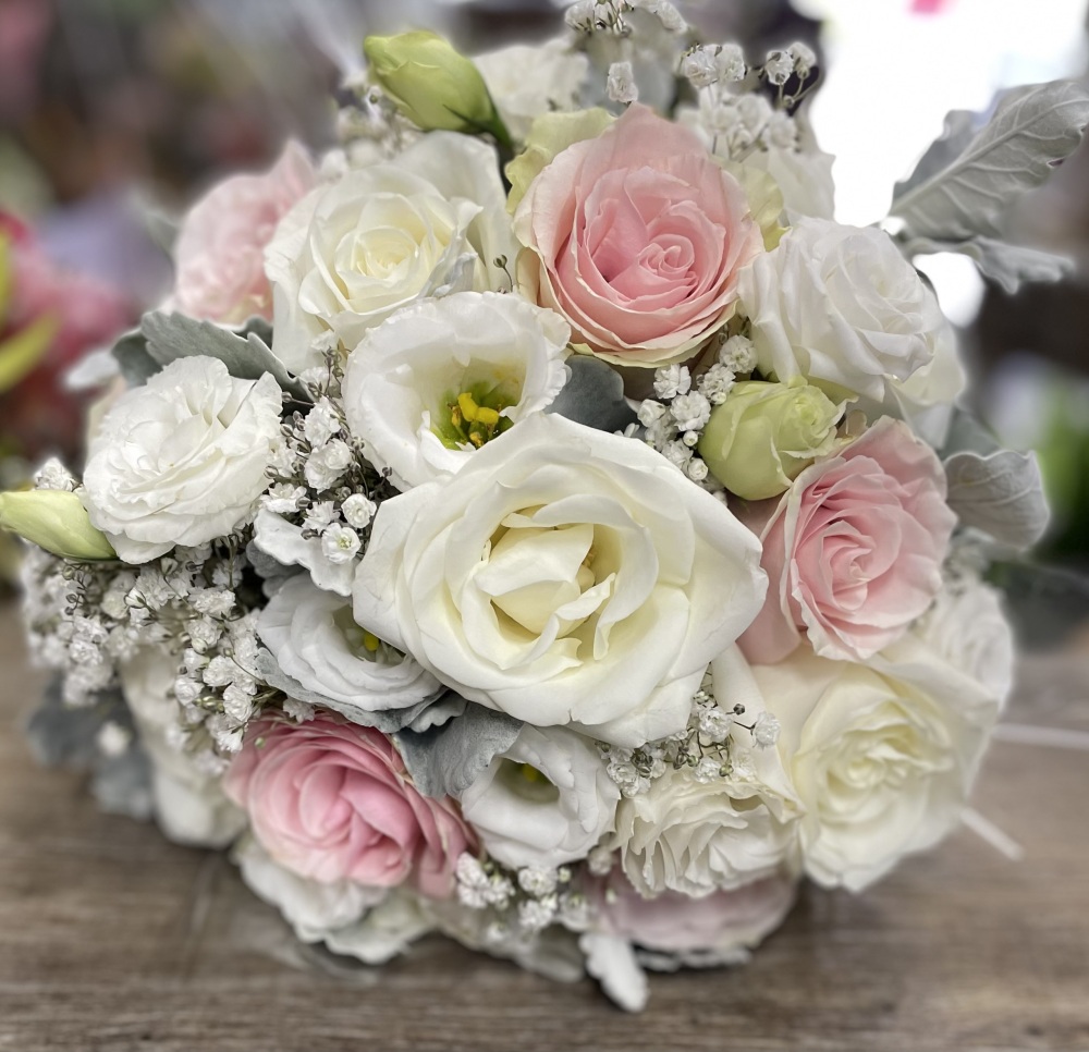 Wedding Bouquet Pink & White