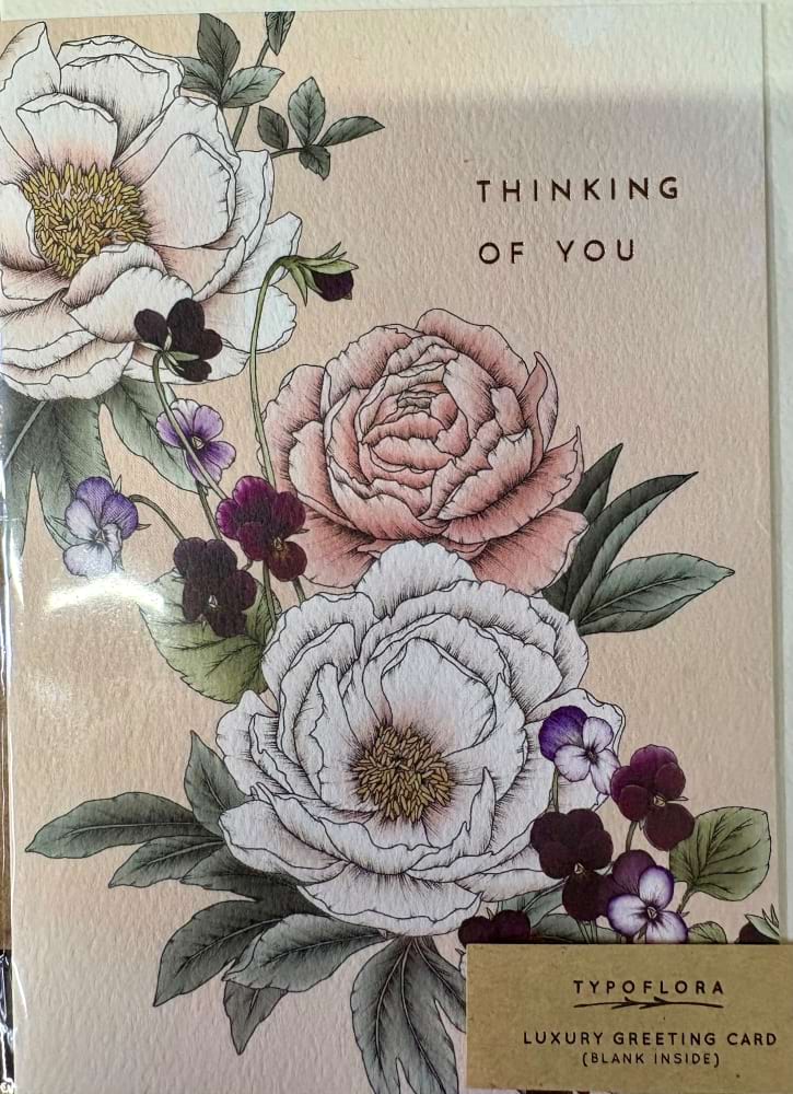 Peony Thinking Of You Card