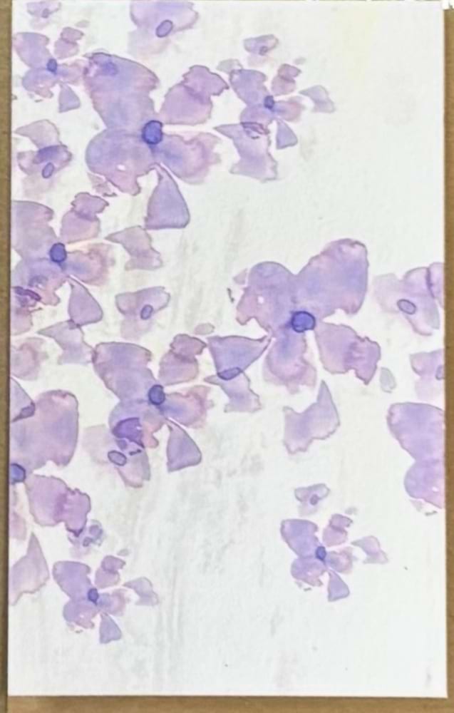 Mauve Petals artisan card
