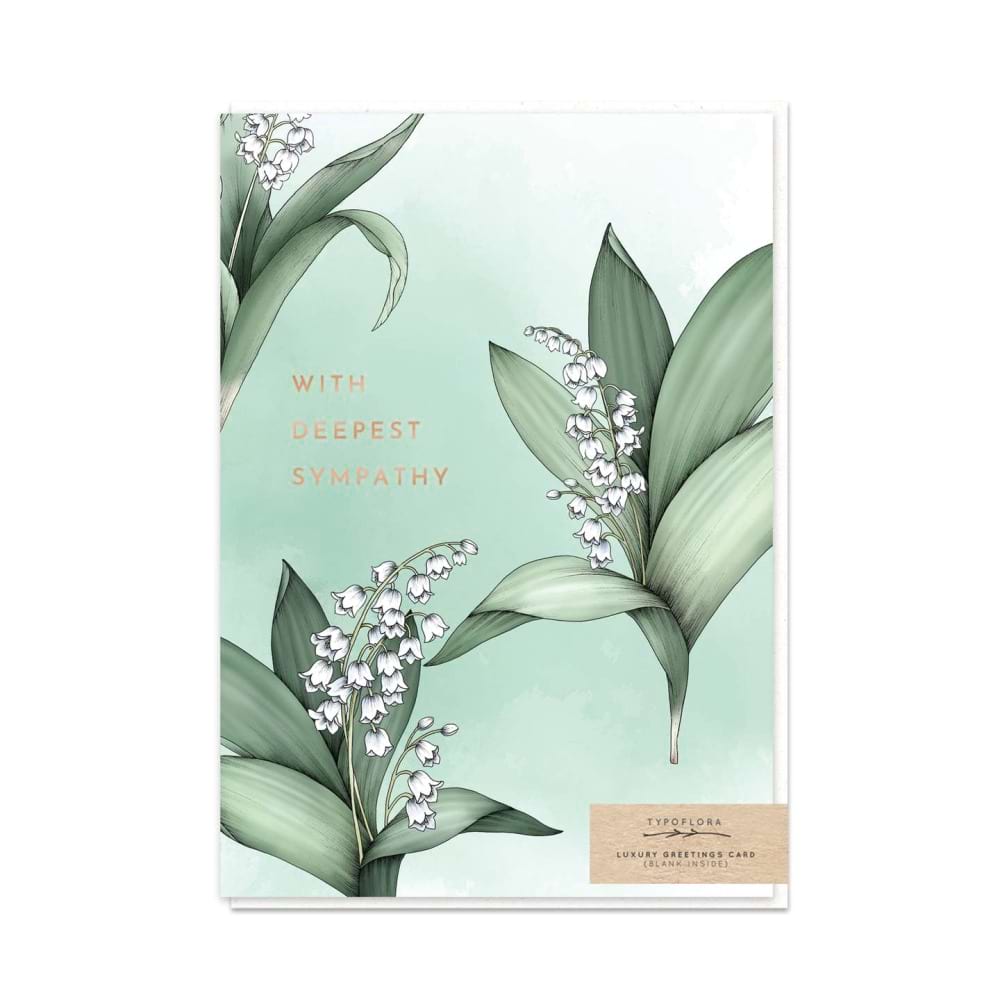Lily Of The Valley Sympathy Card 
