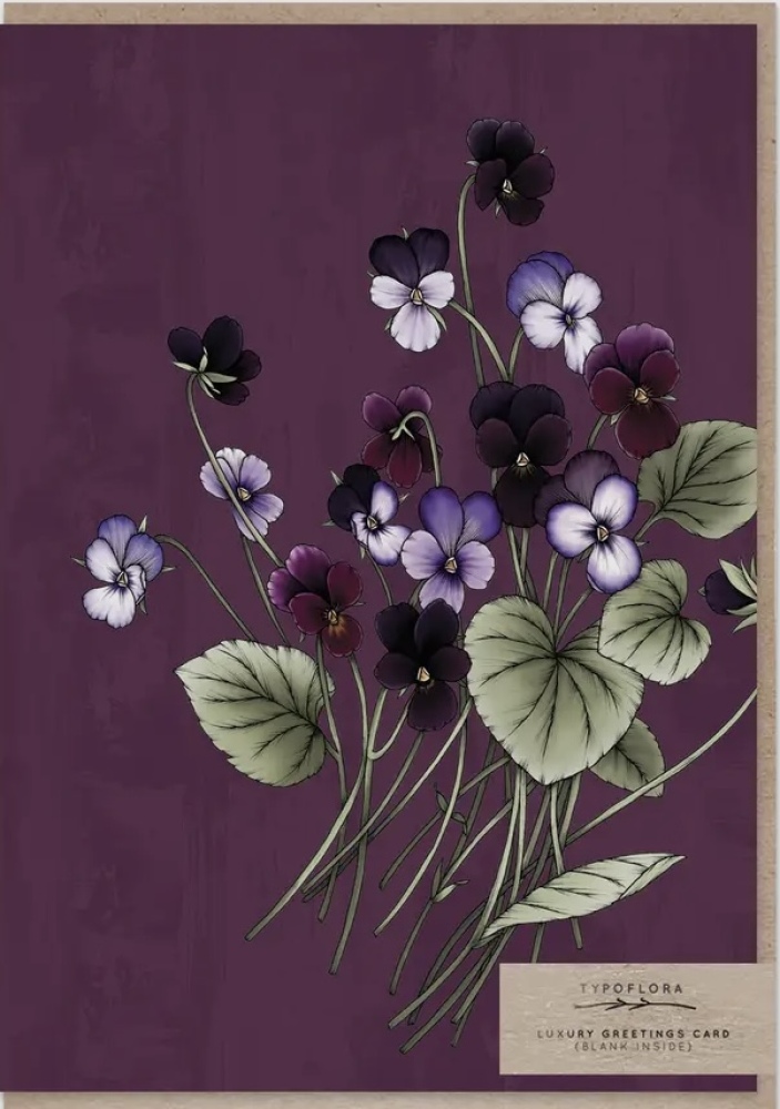 Pansy’s Typoflora Card