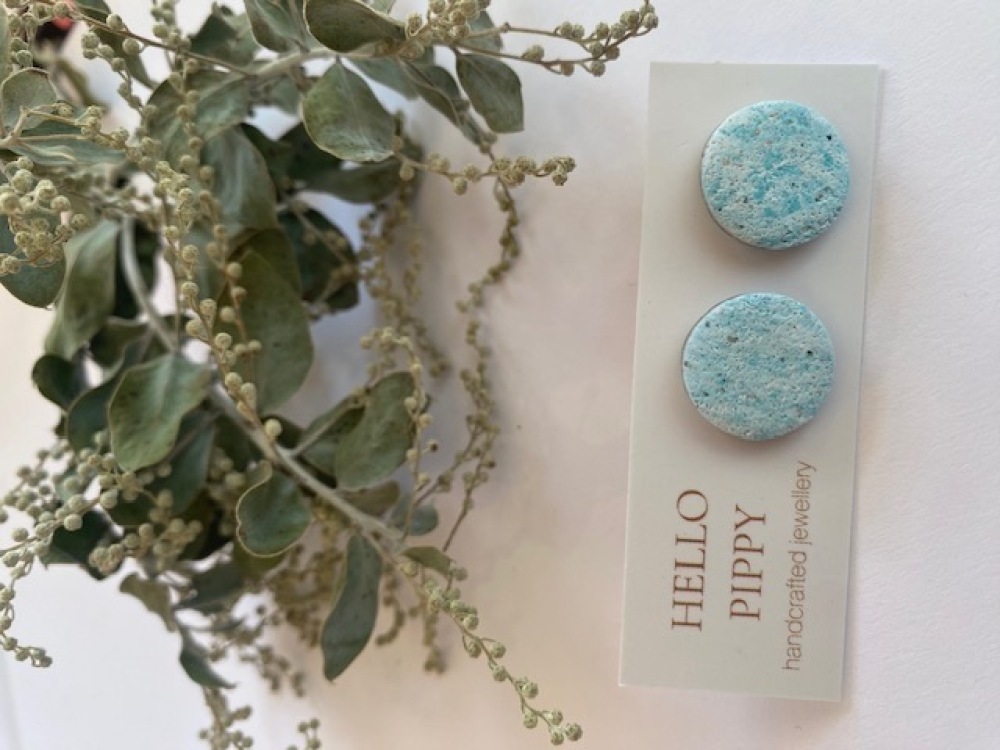 Handcrafted Sea Blue Earrings 