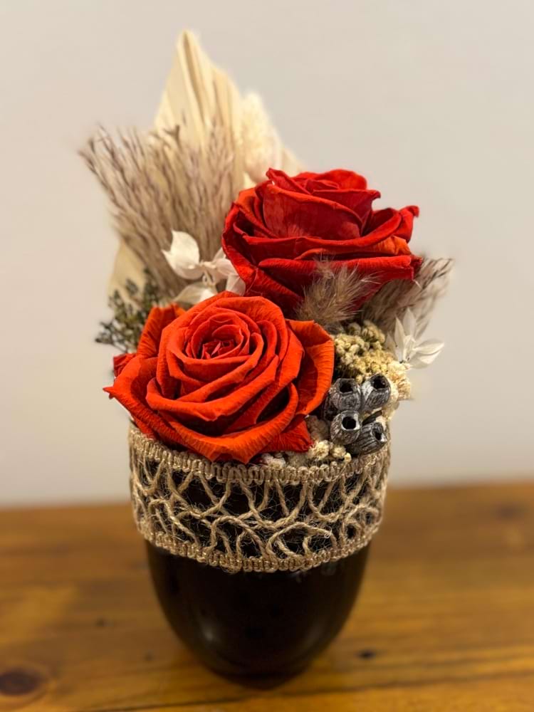 Burnt Orange Beauty Preserved Roses