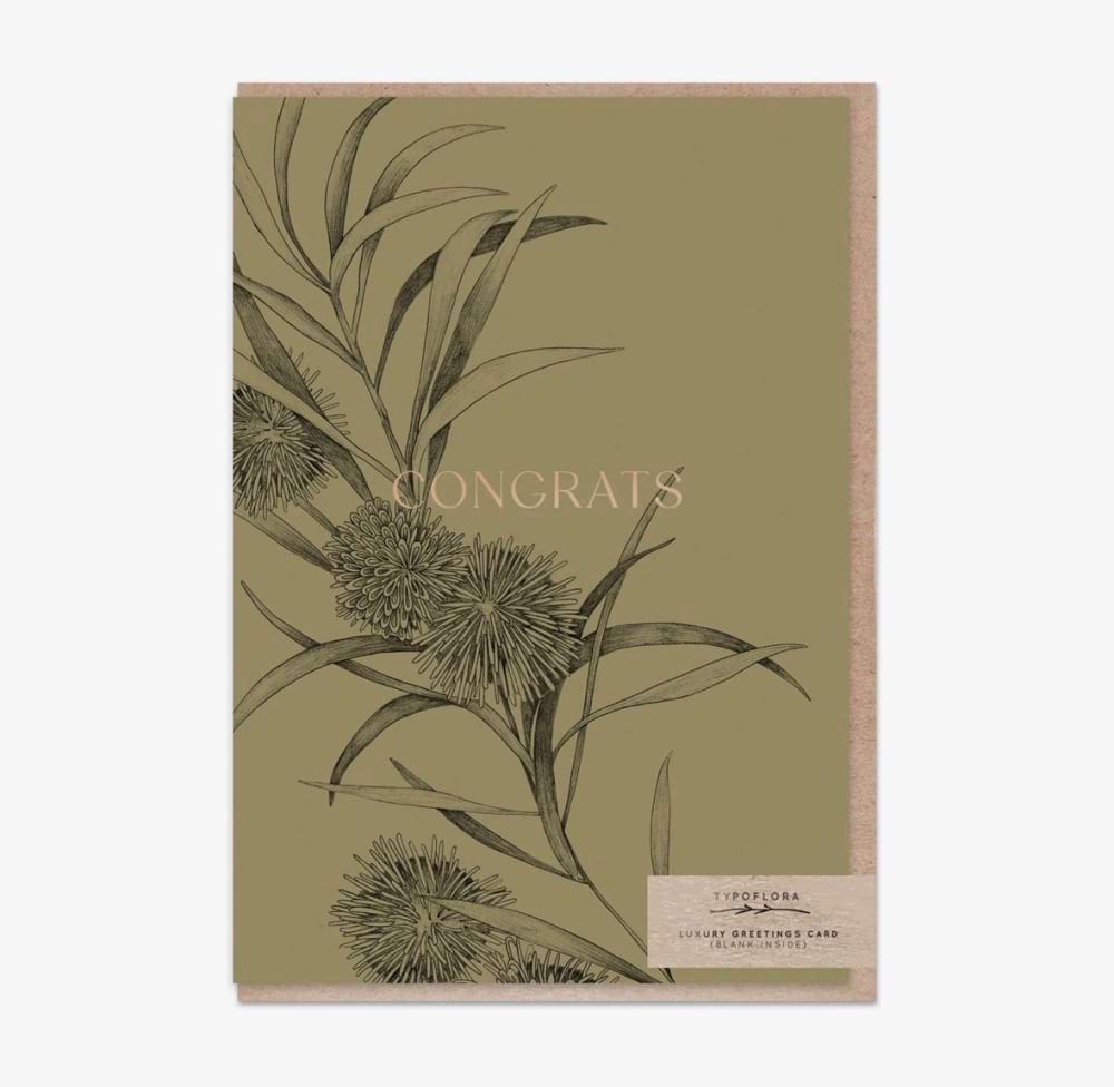 Hakea Congrats Card