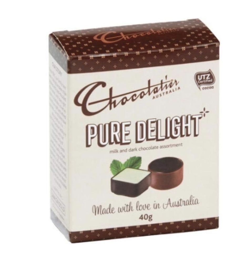 image shows Chocolatier small box of mixed chocolate 