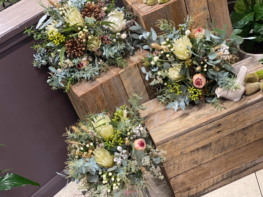 Natural Native Bridesmaids Bouquets