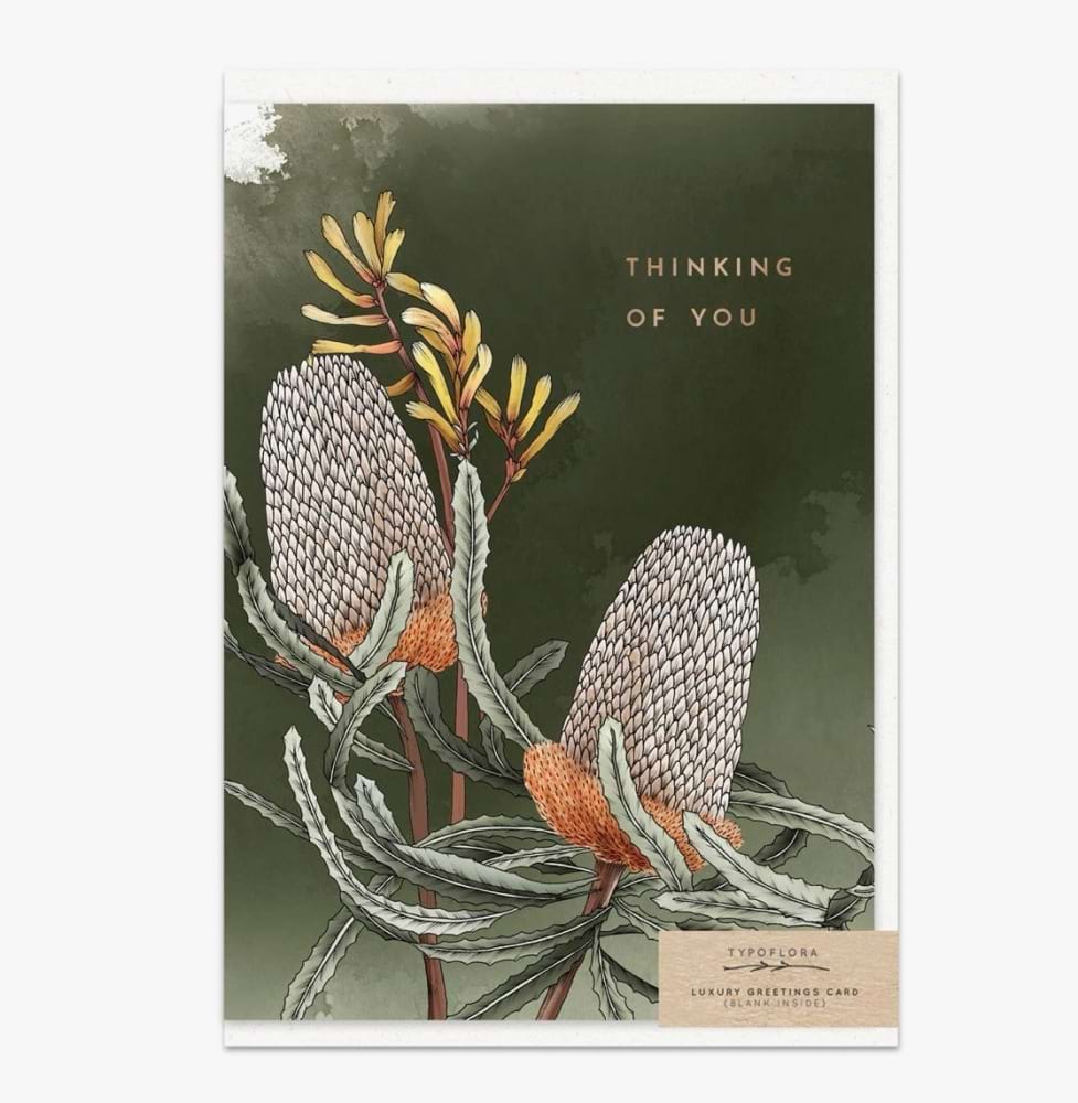 Banksia Thinking Of You Card