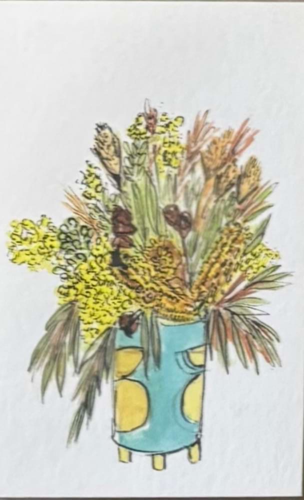 Rustic Watering Can Card
